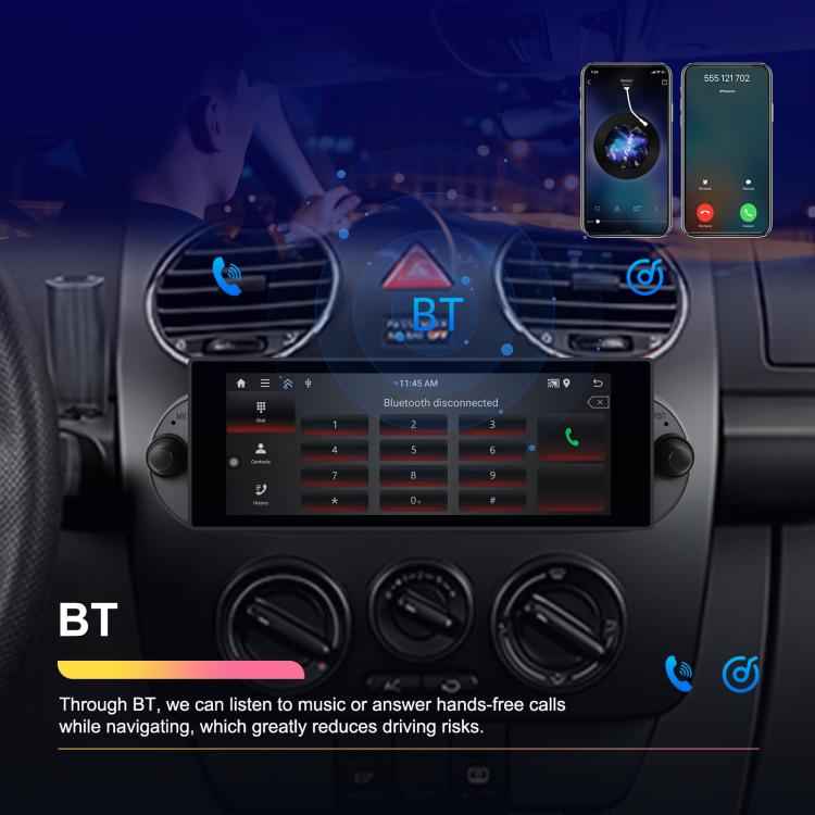 For Volkswagen Beetle 2002-2010 6.86 inch 2+64G Horizontal Screen Android Car Player, Standard, Standard+AHD+Microphone
