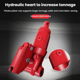 Horizontal Hydraulic Car Jack - Manual Tire Change Lifting Tool