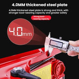 Horizontal Hydraulic Car Jack - Manual Tire Change Lifting Tool