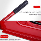 Horizontal Hydraulic Car Jack - Manual Tire Change Lifting Tool