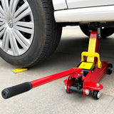 Horizontal Hydraulic Car Jack - Manual Tire Change Lifting Tool
