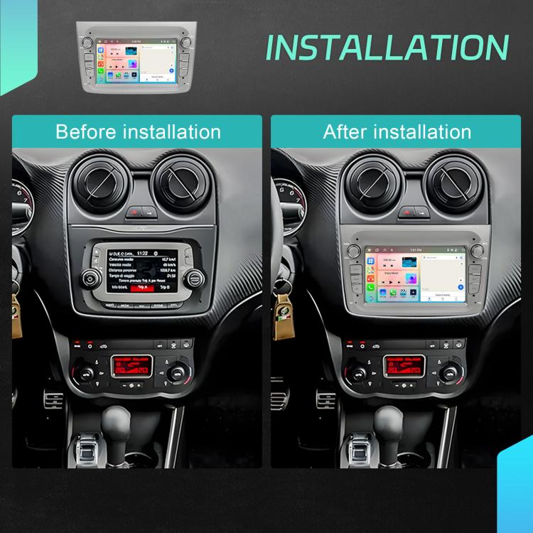 Para Alfa Romeo MITO 2008-2016, pantalla horizontal de 7 pulgadas, Android 15, Carplay, control central integrado, 4+64 GB, 2+64 GB
