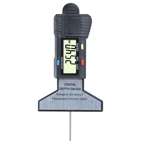 Syntek Digital Depth Ruler 0-25mm Electronic Tire Tread Measuring Ruler - LYDARZ