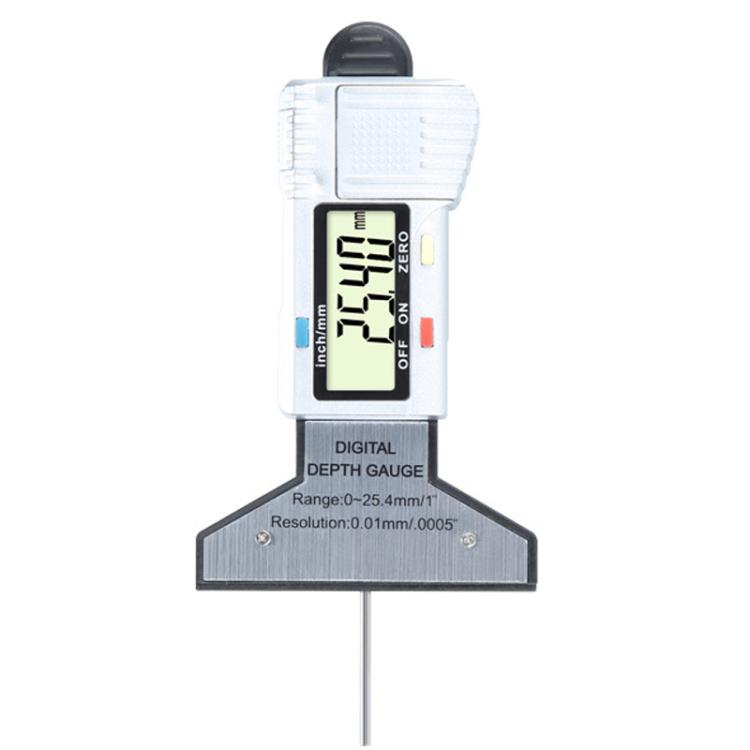 Regla de profundidad digital Syntek de 0 a 25 mm para una medición precisa de la banda de rodadura de los neumáticos