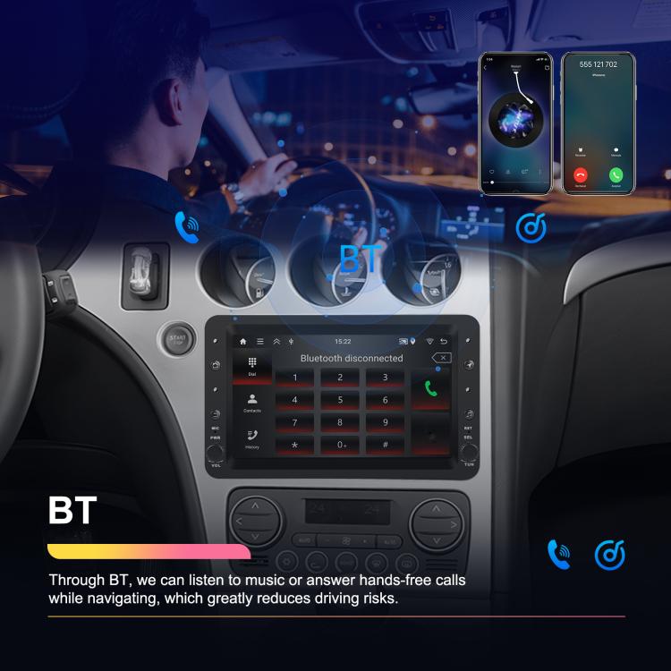 Para Alfa Romeo 159, pantalla horizontal de 7 pulgadas, Carplay, sistema de navegación central, control integrado, 2+64 GB, 4+64 GB