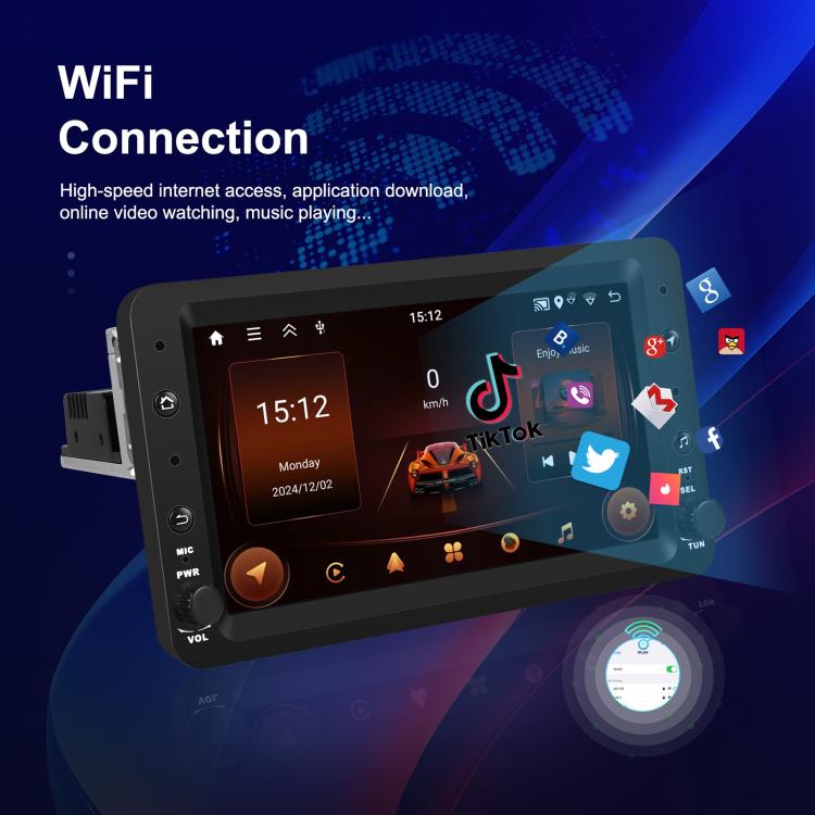Para Alfa Romeo 159, pantalla horizontal de 7 pulgadas, Carplay, sistema de navegación central, control integrado, 2+64 GB, 4+64 GB