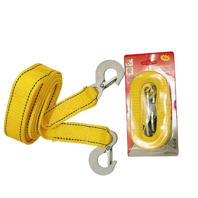 Cuerda de remolque resistente de 4 m y 3 toneladas para emergencias de vehículos.