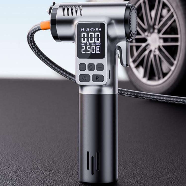 Bomba de aire para coche con herramienta de corte para romper ventanas - Bomba de aire portátil eléctrica