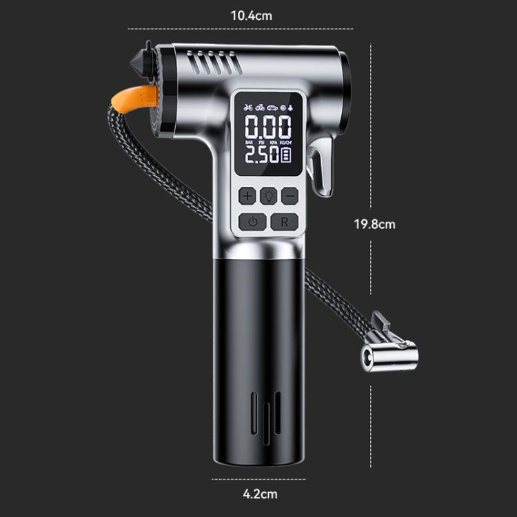 Bomba de aire para coche con herramienta de corte para romper ventanas - Bomba de aire portátil eléctrica
