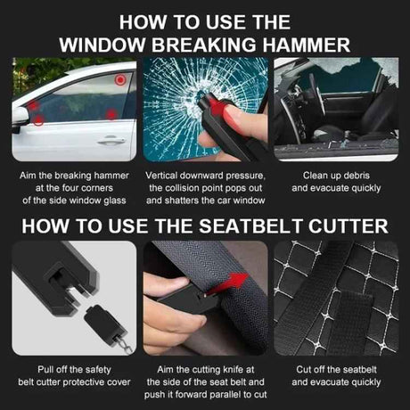 Car Safety Hammer Emergency Window Breaker