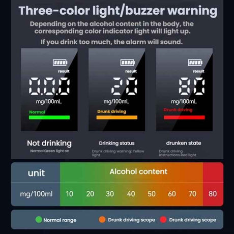 Blow-Type High Precision Alcohol Testing Device