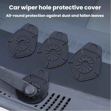 10pcs Car Wiper Hole Protective Cover Wiper Dust-Proof Leak-Proof Plug Protective Silicone Pad