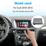JOYEAUTO WZAU Wireless CarPlay Module Decoder, For Audi A4L/A5/Q5/B8 Without MMI 2010-2016, For Audi A3MMI 2012-2018, 2016-2018 A4/A5/Q2/Q7/B9