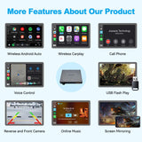 JOYEAUTO WZAU Wireless CarPlay Module Decoder, For Audi A4L/A5/Q5/B8 Without MMI 2010-2016, For Audi A3MMI 2012-2018, 2016-2018 A4/A5/Q2/Q7/B9