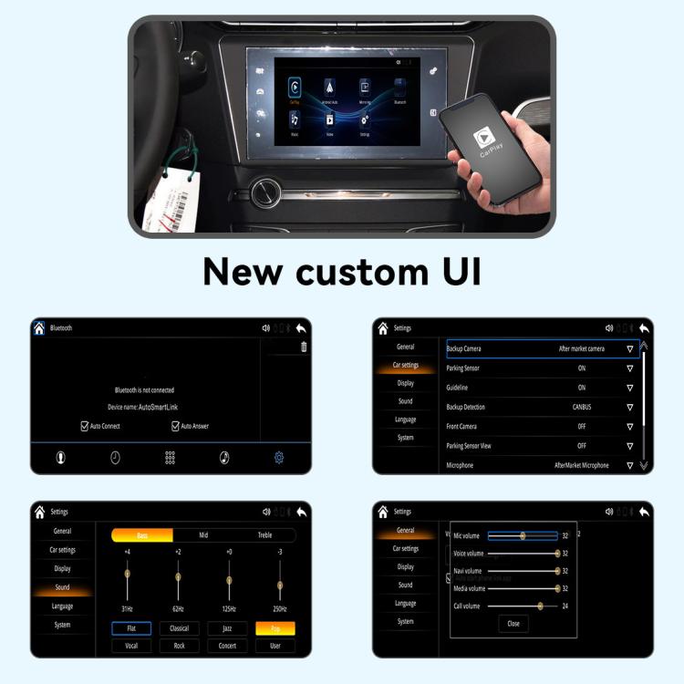Wireless CarPlay Module, For Peugeot 208/2008/308/408/508 2014-2016, WZPG-1 For Peugeot