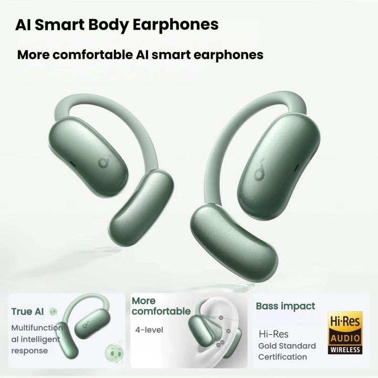 ANKER SoundCore Aerofit 2 Plus Open-Ear Bluetooth Translation Earphones, Aerofit 2 Plus