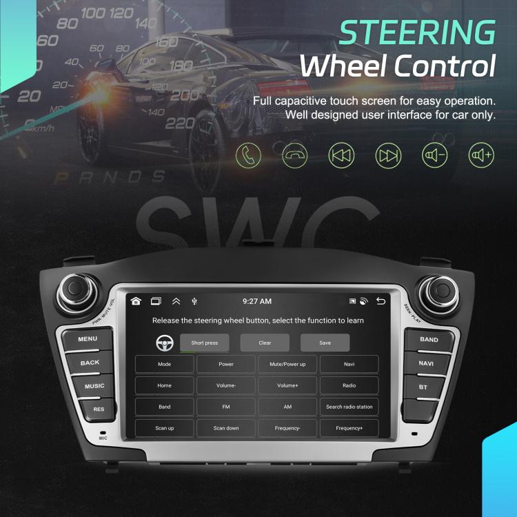 For Hyundai IX35 Car Central Control Screen Navigation Bluetooth Player, 4G+64G, 6G+128G