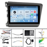 For Honda Civic Android 15 Car Navigation Bluetooth Player, 4-Core 2GB + 64GB, 4-Core 4GB + 64GB, 8-Core 6GB + 128GB