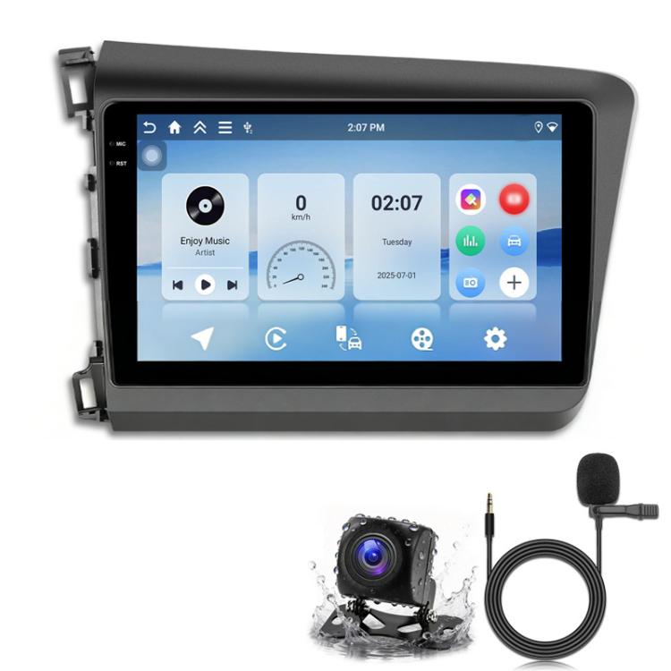 For Honda Civic Android 15 Car Navigation Bluetooth Player, 4-Core 2GB + 64GB, 4-Core 4GB + 64GB, 8-Core 6GB + 128GB