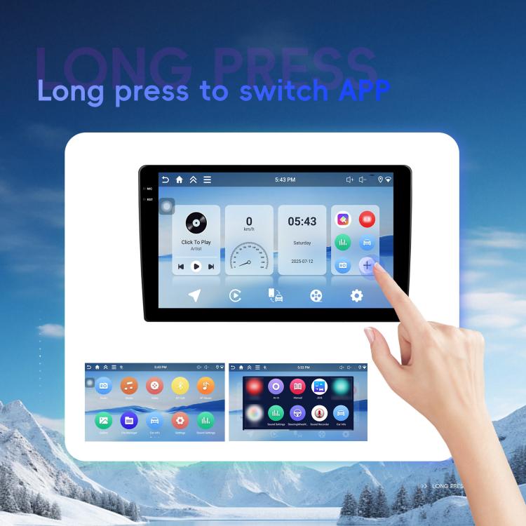 For Honda Civic Android 15 Car Navigation Bluetooth Player, 4-Core 2GB + 64GB, 4-Core 4GB + 64GB, 8-Core 6GB + 128GB