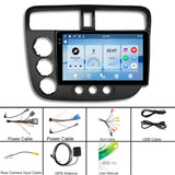 For Honda Civic 2001-2005 Android Car Central Control Screen Navigation Bluetooth Player, 8-Core 4GB + 64GB, 8-Core 6GB + 128GB