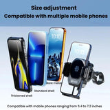 Kewig M33 Pro Shock-Absorbing Heat-Dissipating Wireless Charging Phone Mount Motorcycle Fan Cooling Anti-Shake Stand, Front Fork Mount