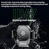 Kewig M33 Pro Shock-Absorbing Heat-Dissipating Wireless Charging Phone Mount Motorcycle Fan Cooling Anti-Shake Stand, Front Fork Mount