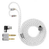 Upgraded Dual-Pin Headphone Cable With Single-Crystal Copper, Length: 1.2m, 3.5mm+4.4mm, 3.5mm+4.4mm+Type-C