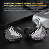 KZ AS16 PRO X 16BA In-Ear Hi-Fi Monitoring 1.2m Wired Earphone, Standard, With Mic