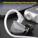 KZ AS16 PRO X 16BA In-Ear Hi-Fi Monitoring 1.2m Wired Earphone, Standard, With Mic