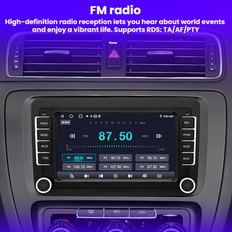 7-Inch Car Navigation System With Wireless Bluetooth CarPlay For Volkswagen, Quad-core 2GB+32GB, Octa-core 4GB+64GB, Octa-core 6GB+128GB