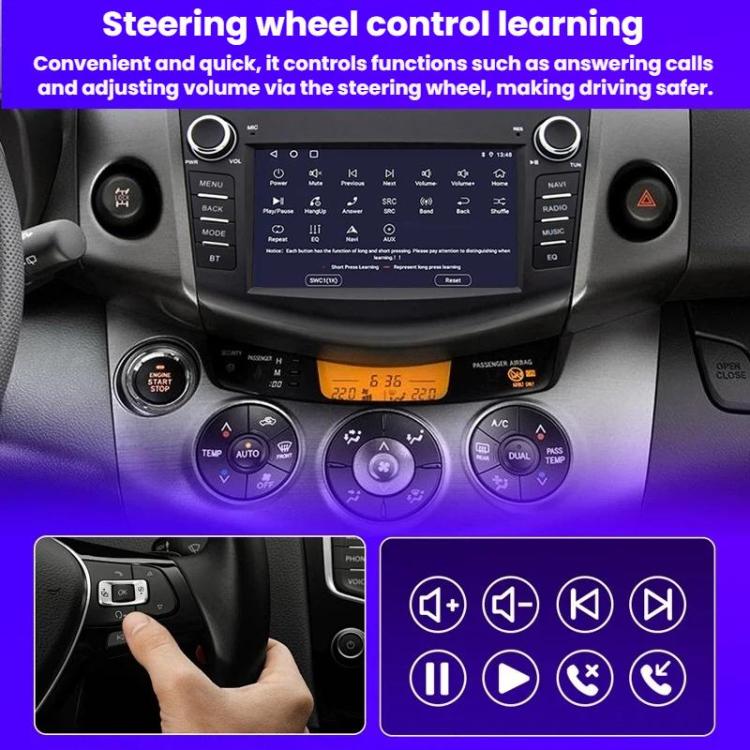 7 inch Smartphone-connected GPS Navigator For Toyota RAV4, Quad-core 2GB+32GB, Quad-core 2GB+64GB, Octa-core 4GB+64GB