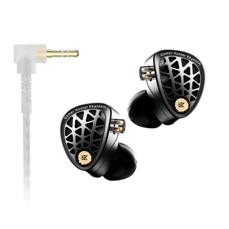 KZ Phantom Hi-Fi-grade Audio Gaming 1.2m Wired Earphones, 3.5mm Standard, 3.5mm With Mic, Type-C Sound Card