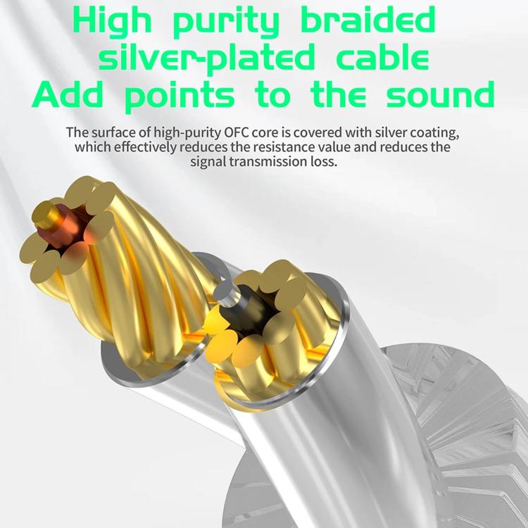 KZ-AS16 PRO 8-Driver Pure Balanced Armature In-Ear 1.2m Wired Earphones, Green Standard, Green With Mic, Black Standard, Black With Mic