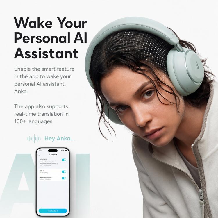 ANKER Soundcore D1402 Space 2 Wireless Over-Ear Noise Reduction Bluetooth Headphones