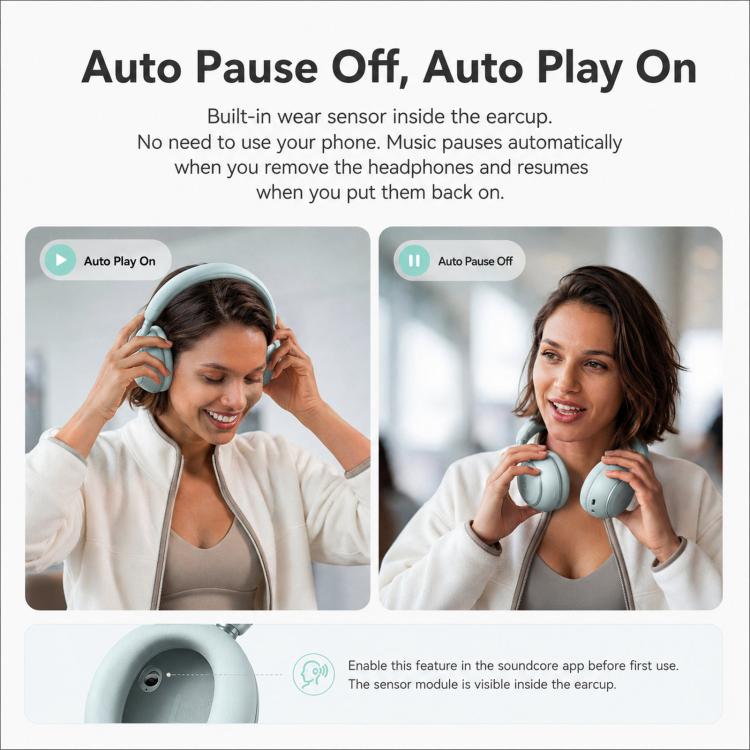 ANKER Soundcore D1402 Space 2 Wireless Over-Ear Noise Reduction Bluetooth Headphones