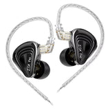 KZ ZSX PRO 5BA+1DD Hybrid-Driver 1.2m Wired Earphones HiFi Audio Sports Gaming Detachable Cable Design, Standard, With Mic