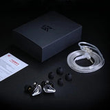 KZ ZSX PRO 5BA+1DD Hybrid-Driver 1.2m Wired Earphones HiFi Audio Sports Gaming Detachable Cable Design, Standard, With Mic