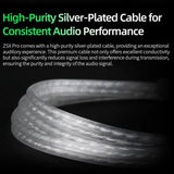 KZ ZSX PRO 5BA+1DD Hybrid-Driver 1.2m Wired Earphones HiFi Audio Sports Gaming Detachable Cable Design, Standard, With Mic