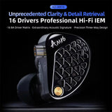 KZ-AM16 Dedicated Low-Frequency Drivers Music Gaming Hi-Fi 1.2m Wired Earphones, Balanced Standard 3.5mm, Balanced With Mic 3.5mm, Bass Enhanced Standard 3.5mm, Bass Enhanced With Mic 3.5mm, Balanced With Mic Type-C, Bass Enhanced With Mic Type-C
