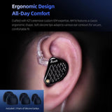 KZ-AM16 Dedicated Low-Frequency Drivers Music Gaming Hi-Fi 1.2m Wired Earphones, Balanced Standard 3.5mm, Balanced With Mic 3.5mm, Bass Enhanced Standard 3.5mm, Bass Enhanced With Mic 3.5mm, Balanced With Mic Type-C, Bass Enhanced With Mic Type-C