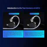 KZ-AM16 Dedicated Low-Frequency Drivers Music Gaming Hi-Fi 1.2m Wired Earphones, Balanced Standard 3.5mm, Balanced With Mic 3.5mm, Bass Enhanced Standard 3.5mm, Bass Enhanced With Mic 3.5mm, Balanced With Mic Type-C, Bass Enhanced With Mic Type-C