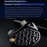 KZ-AM16 Dedicated Low-Frequency Drivers Music Gaming Hi-Fi 1.2m Wired Earphones, Balanced Standard 3.5mm, Balanced With Mic 3.5mm, Bass Enhanced Standard 3.5mm, Bass Enhanced With Mic 3.5mm, Balanced With Mic Type-C, Bass Enhanced With Mic Type-C
