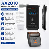 High-precision Electrochemical Alcohol Detector With Wireless Printer, EU Plug
