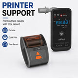 High-precision Electrochemical Alcohol Detector With Wireless Printer, EU Plug