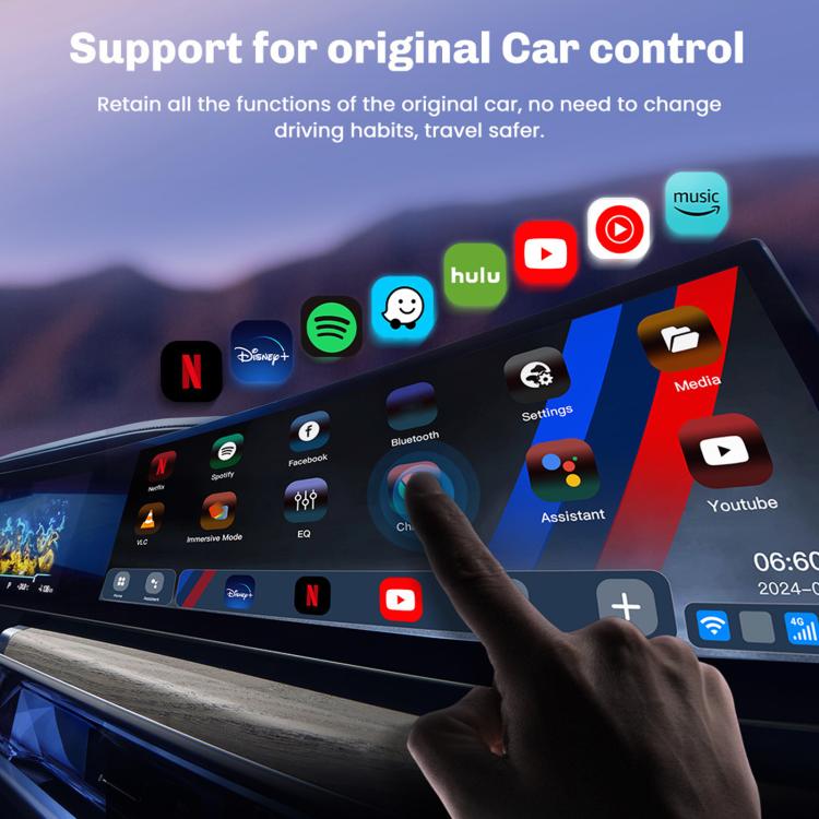 MMB Max-BM-Q4W For BMW 8+128G Wireless CarPlay Box Vehicle GPS Android System Video Convert Adapter, Hong Kong, Macau, Taiwan + Eurasian, US