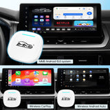 MMB WJAN-Q8W Universal Wireless CarPlay Adapter Plug-And-Play Wired To Wireless Smart Box, 8+128G 5G Hong Kong, Macau, Taiwan+Eurasian