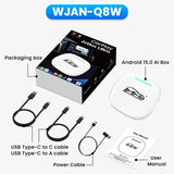 MMB WJAN-Q8W Universal Wireless CarPlay Adapter Plug-And-Play Wired To Wireless Smart Box, 8+128G 5G Hong Kong, Macau, Taiwan+Eurasian