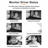 AI Dual Dash Cam Front 1080P Rear 720P With ADAS & DMS Driver Fatigue Warning, GPS+WiFi Version, GPS+4G Version, GPS+4G+WiFi Version