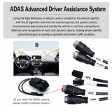 AI Dual Dash Cam Front 1080P Rear 720P With ADAS & DMS Driver Fatigue Warning, GPS+WiFi Version, GPS+4G Version, GPS+4G+WiFi Version